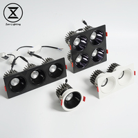 Spot COB en aluminium avec rétroéclairage LED moderne Ra90 220V 10W à 40W pour salon, utilisation intérieure dans les hôtels et les ménages