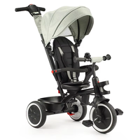 Tricycle pliant pour bébé, fourni par l'usine, pour enfants de 0 à 6 ans, avec frein et capote