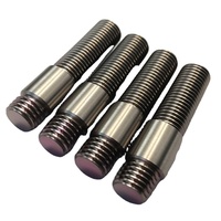 Kit d'écrous de tige de culbuteur noir personnalisé en acier inoxydable haute résistance et acier allié, usiné CNC, brochage, pièces de moteur