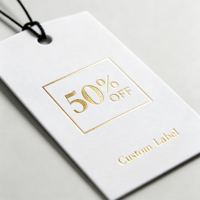 Étiquettes de prix personnalisées avec cordon pour les ventes de liquidation en magasins d'articles ménagers, boutiques de décoration et de vente au détail