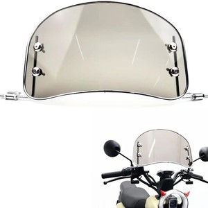 Pare-brise universel pour scooter, déflecteur de vent avant pliable haute définition en Pmma, pour mise à niveau et rénovation de véhicules électriques - Product Image 1