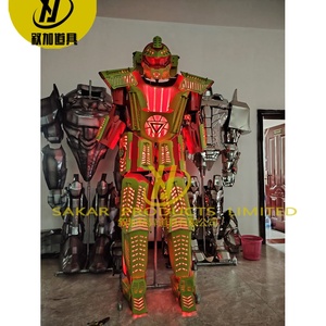 Nuevo traje de Robot de fiesta para adultos de lentejuelas escenario salón de baile Cosplay y conjuntos de ropa de actuación de Flamenco LED disfraz Robot para adultos - Product Image 4