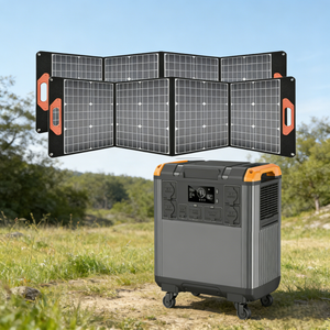 Outdoor <b>Camping</b> Solar 3000W 110V 200V Battery Home Use Portable Pure Sine Wave MPPT Port Car Jump US/EU T50*UC400 Batter - Product Image 1