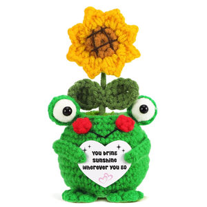 Regalos <span class=keywords><strong>de</strong></span> Graduación y <span class=keywords><strong>Cumpleaños</strong></span> 2026, Divertidos Regalos Hechos a Mano con Diseño <span class=keywords><strong>de</strong></span> Rana y Girasol en Crochet, Regalos Inspiradores para Mujeres, Mejores Amigas, Hijas - Product Image 2