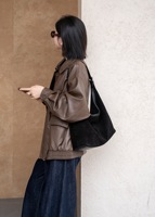 Sac bandoulière vintage en daim souple et cuir véritable, grande capacité, sac fourre-tout, sacs à bandoulière pour femmes, sacs à main de luxe personnalisés, vente en gros