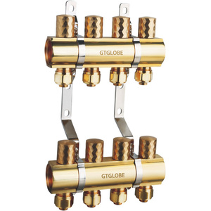 Werksdirektes Flexibles Messing-Bodenheizungsverteiler 220V für Hydronisches Fußbodenheizsystem Wasserbeständig 2 Jahre - Product Image 1