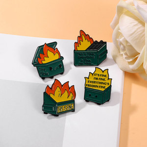 Broche de Solapa Personalizado de Aleación de Zinc con Esmalte Suave, Diseño Creativo de Dibujos Animados de <span class=keywords><strong>Calcifer</strong></span> Flame, Recuerdo de Anime, Regalos para Mujeres, Bodas y Fiestas - Product Image 1