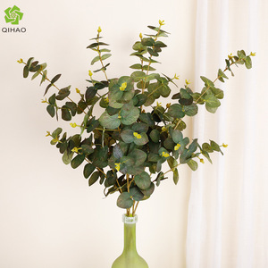 Hojas de Eucalipto con 7 Ramas de 90 cm, Decoración Interior de Seda Artificial, Alta Simulación - Product Image 5