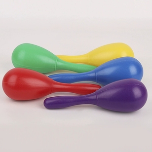 Maraca en plastique pour enfants, jouet musical de percussion, instrument de rythme coloré pour l'éducation musicale précoce - Product Image 1