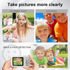 Máy ảnh kỹ thuật số 1080p HD CCD MicroSD 32GB thẻ nhớ 48mp 2.4 "<span class=keywords><strong>LCD</strong></span> 16X Zoom quang học 120 góc rộng Nhựa Cô Gái Thanh thiếu niên - Product Image 5