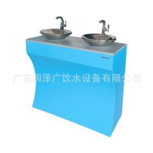 Stainless Steel Outdoor Drinking Fountain Double Basin <b>Filtered</b> Direct Drink Water Dispenser Blue - Product Image 5