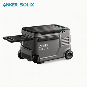 Nevera Portátil Anker Solix de 40L, Refrigerador con Compresor, Panel Solar, para Acampar al Aire Libre, con Ruedas y Aislamiento - Product Image 1