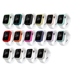 IVANHOE Ốp Silicon Cho Apple Watch Series 7 6/<span class=keywords><strong>5</strong></span>/4/3/2/SE Ốp Lưng Ốp Bảo Vệ Màn Hình TPU Cho IWatch Phiên Bản 44MM 40MM 38 42MM - Product Image 4