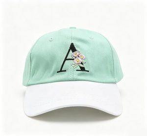 New Fashion Women's Baseball Cap Embroidered Letter A Flower Hat Casual Adjustable Cotton Peaked Cap for Outdoor Daily Wear - Product Image 2