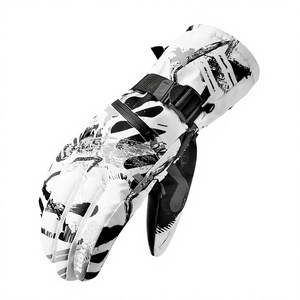 Gants d'alpinisme isolés et imperméables en tissu sergé microfibre velours à doigts complets pour enfant – Équipement d'entraînement extérieur chaud pour l'hiver - Product Image 4