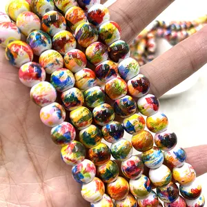 supplier of beads glass painting pictures for painting necklace jewelry