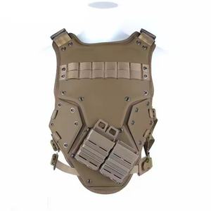 เสื้อกั๊กยุทธวิธีสีดำแบบปรับแต่งได้สำหรับผู้ชายและผู้หญิง ผลิตจากไนลอน โพลีเอสเตอร์ และวัสดุ EVA ทนทาน พร้อมช่องใส่แผ่นกันกระสุน - Product Image 2