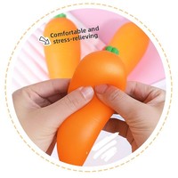 QF Pu Wortel Knijp Muziek Decompressie Simulatie Fruit Groente Bloem Bal Rubber Ventilatie Speelgoed QF-41258 Provincie Zhejiang