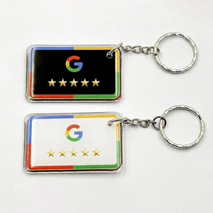พวงกุญแจอะคริลิค NFC สำหรับข้อความชมเชย Google พร้อมการ์ดรีวิวแบบพกพา น้ำหนักเบา ทันสมัย จากโรงงานโดยตรง - Product Image 3