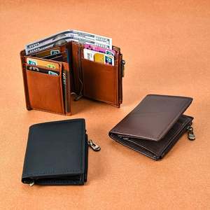 ジッパー付きカードRfid ZadigメダルブロッキングGuchi ExentriリップスティックVentroオックスフォード男性用レザーコイン財布 - Product Image 1