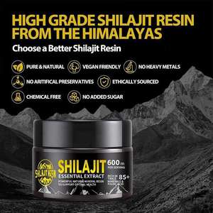 Résine de Shilajit Pur de l'Himalaya Qualité Or OEM, Complément Alimentaire pour Adultes en Bouteille, Riche en Oligo-éléments et Vitamines, Acide Xanthohumique - Product Image 5