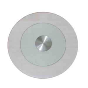 Plateau tournant en verre trempé givré pour table à manger, grand plateau rotatif avec décoration et utilisation pour instruments - Product Image 1