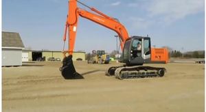 Excavatrice sur chenilles Hitachi ZX160 d'occasion de qualité garantie en bon état avec une puissance de creusement élevée, moteur et pompe inclus - Product Image 2