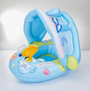 Anneau <span class=keywords><strong>de</strong></span> natation gonflable en PVC écologique pour enfants Siège d'eau sur le thème <span class=keywords><strong>de</strong></span> la licorne avec pare-soleil Bateau Parapluie Auvent pour enfant Yacht Utilisation - Product Image 6