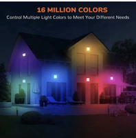 Smart RGB LED mur Pack lumière 5m décor à la maison SMD2835 blanc PCB App contrôle gradation à distance en aluminium moulé sous pression corps de lampe