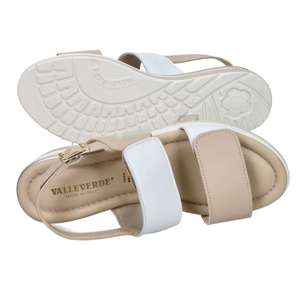 Sandalias Valleverde Donna de Madera de Sándalo Beige con Plataforma de 5 cm, Talla 35 - Product Image 6