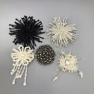 Parches de Cuentas Hechos a Mano de Lujo para Decoración de Ropa - Parches de Cuentas 3D Aptos para Zapatos, Bolsos y Accesorios de Ropa - Product Image 4