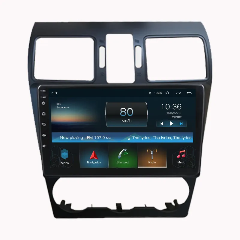 2021 9 pouces Lecteur Android WIFI DSP Tableau De Bord Écran Tactile GPS Radio Tuner Pour Subaru FORESTER/WRX/XV 2012-2014