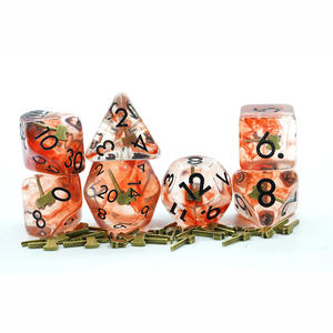 ชุดเรซินแบบนิ่มรูปขวาน DND 7ชิ้นชุดลูกเต๋าหลายด้านสำหรับเกมกระดาน - Product Image 2