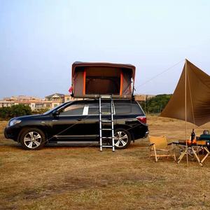 خيمة سقف السيارة القابلة للطي للتخييم في الهواء الطلق، تتسع لشخصين إلى ثلاثة أشخاص، مقاومة للماء، ذات عمود هيدروليكي تلقائي، مصنوعة من قماش أكسفورد - Product Image 5