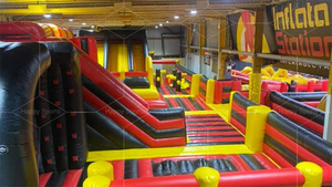 Lớn Inflatable công viên chủ đề ngoài trời các chướng ngại vật trò chơi Inflatable lâu đài bouncy Inflatable vui vẻ thành phố sân chơi để bán - Product Image 4