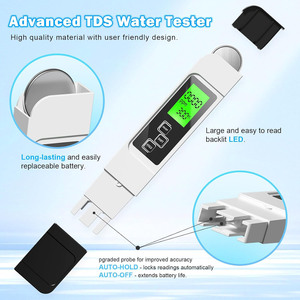 เครื่องวัดคุณภาพน้ำ EC TDS แบบ 3-in-1 ความแม่นยำสูง ปี 2025 วัสดุพลาสติก สำหรับใช้ในครัวเรือนและอุตสาหกรรม รองรับ OEM - Product Image 2