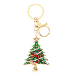 Hot Christmas Keychain Cute Santa Claus Elk Snowman Metal Key Chains Key Rings Cartoon Doll New Year Decor Xmas Enamel Keychain - Product Image 5