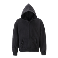 Nouvel Arrivage – Sweat à Capuche Homme Personnalisé Imprimé, Motif Lettres Oversize, Classique Automne, Fermeture Éclair Intégrale, en Laine Peignée Crochetée Écologique