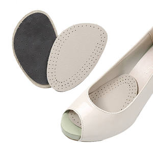 Coussinets en cuir pour l'avant-pied pour femmes Semelles à talons hauts Confort <span class=keywords><strong>Semelle</strong></span> intérieure respirante Coussinets antidérapants pour l'avant-pied - Product Image 2