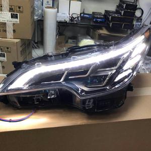 Yeni varış araba ışık 2019 yıl tam led far Toyota Headlights farlar kafa lambası siyah konut dinamotik dönüş lambası