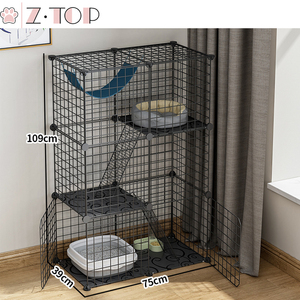 <span class=keywords><strong>Cage</strong></span> pour animal de compagnie, fil métallique métallique, bassin pour chaton, furet, <span class=keywords><strong>Chinchilla</strong></span>, boîte de jeux, maison - Product Image 3