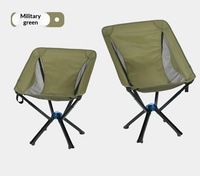 Chaise longue pliante moderne en alliage d'aluminium Moon Chai pour le camping et l'extérieur, portable et à montage rapide pour les voyages