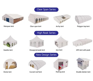 Grand entrepôt de stockage industriel personnalisé tente <span class=keywords><strong>chapiteau</strong></span> cadre en aluminium temporaire voiture extérieure fermes logistique salon tentes - Product Image 6
