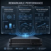 Serveur en rack 2U Lenovo ThinkSystem SR850 V3, 4 sockets Intel Xeon 4e génération, 16 To DDR5, 64 DIMMs NVMe, grande mémoire, virtualisation