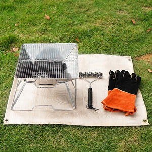 Tapis ignifuge en fibre de verre pour le camping, le barbecue en plein air, isolation thermique, antidérapant, résistant à l'humidité, 120x120cm - Product Image 3