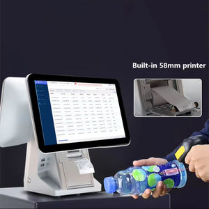 Registratore di <span class=keywords><strong>Cassa</strong></span> con Doppio Schermo Touch da 15.6 Pollici, <span class=keywords><strong>Sistema</strong></span> POS All-in-One, Terminale con Pagamento NFC, Scanner QR, Stampante da 58mm per Negozi al Dettaglio - Product Image 3