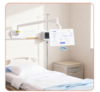 Tableta YC-152H de 15.6 Pulgadas con RK3576, Android 14 y POE para Consultorio Médico, Sala de Espera, con Carcasa de Plástico Blanca y Negra