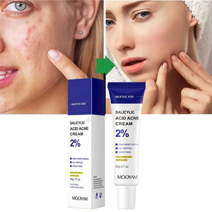 Limpiador Facial Exfoliante con Ácido Salicílico Orgánico de Marca Blanca, para Puntos Negros, Arrugas, <span class=keywords><strong>Anti</strong></span>-Acné, Cuidado de la Piel, <span class=keywords><strong>Crema</strong></span> Limpiadora Facial de 20g - Product Image 1