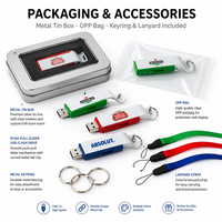 Pembuka Botol Aluminium USB 2.0 Flash Drive 32GB/128GB Mini Logam Baru Kreatif untuk Hadiah Pameran Dagang Grosir