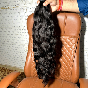 Extensiones y pelucas de cabello indio virgen crudo de moda de nuevo diseño suave y suave con hermosos rizos naturales estilo ondulado - Product Image 1